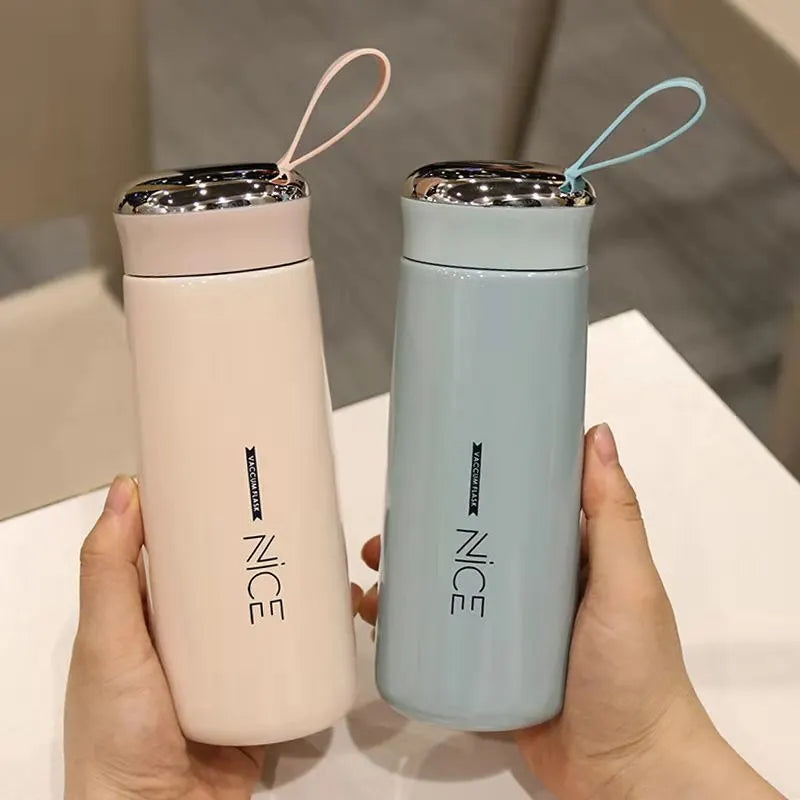 Nice Liner Creative Portable Travel Double Layer Insulated Mug Vacuum Flask Water Bottle