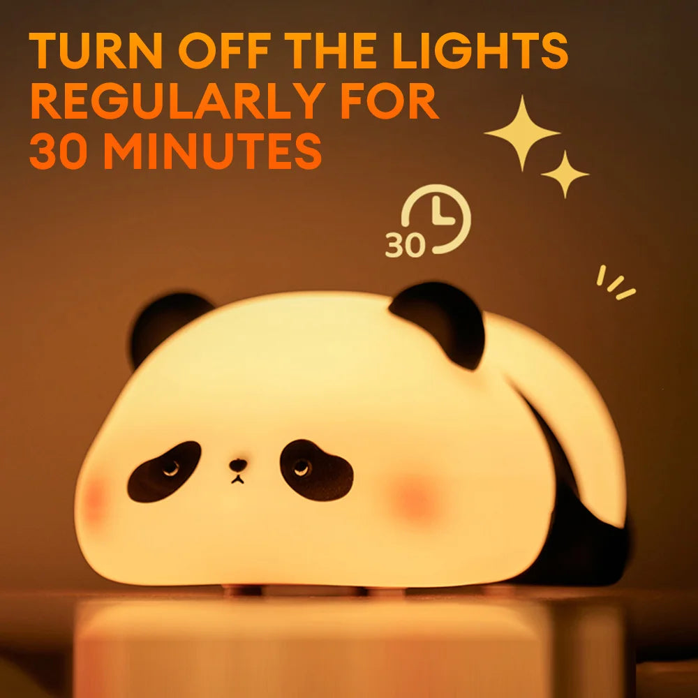 Cute Panda Silicon LED Lamp Light