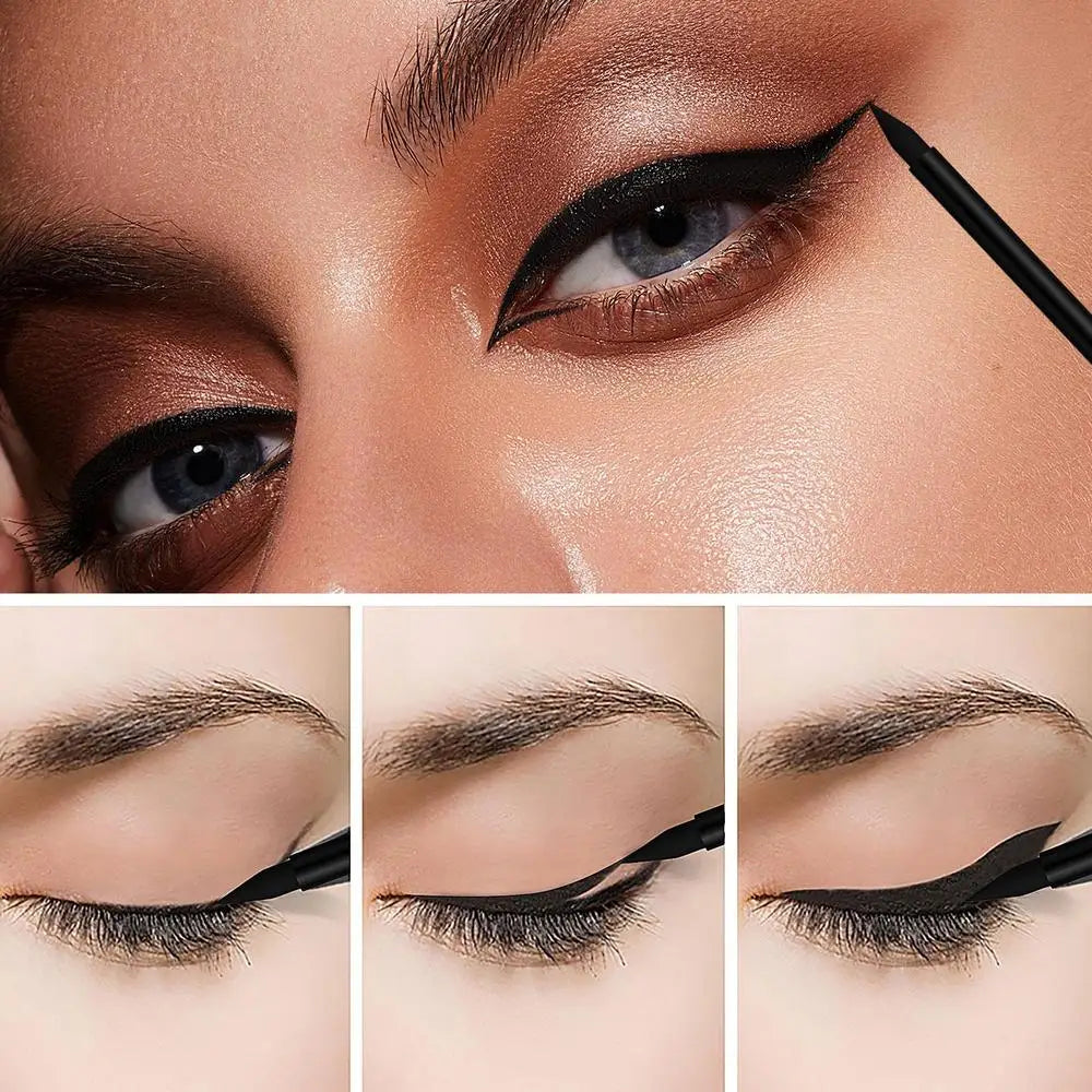 YANQINA Black Liquid Eyeliner Curl Mascara Quick Drying Waterproof