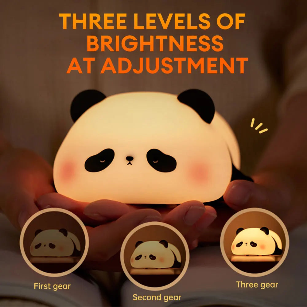 Cute Panda Silicon LED Lamp Light