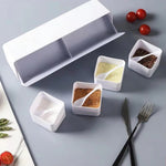 Wall-Mounted Salt Pepper Box Spice Jar Seasoning Box With Lid