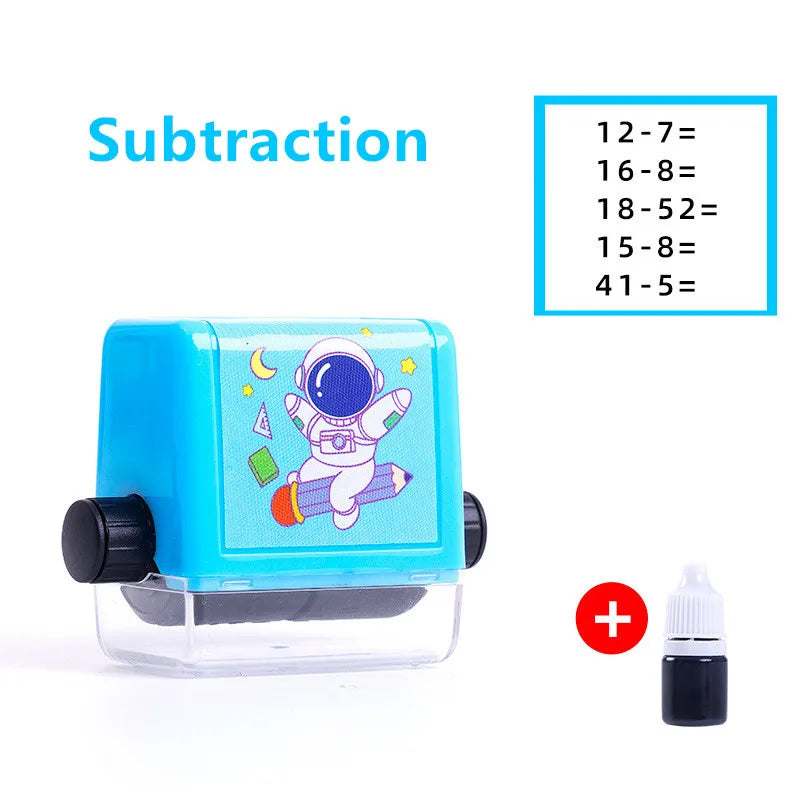 Reusable Digital Teaching Roller Stamp Addition and Subtraction Roller Stamp Within 100 Teaching Mathematics Practice Questions