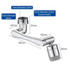Stainless Steel Rotated Faucet Swivel Robotic Arm Swivel Extension Faucet