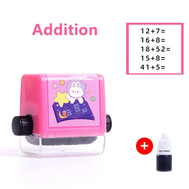 Reusable Digital Teaching Roller Stamp Addition and Subtraction Roller Stamp Within 100 Teaching Mathematics Practice Questions