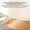 Round Shape Bamboo Pizza Plate Wooden With Long Handle