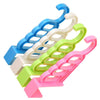 Multifunction Foldable Clothes Hanger Drying Rack 5 Hole Suit Plastic Organizer