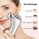 Rechargeable V Roller Facial Massager EMS Face Lift Roller Vibration Massager Facial Toning Device