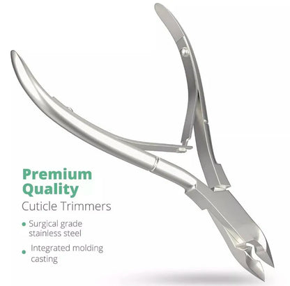 Stainless Steel Cuticle Nipper 4inch” Dull Removing Dead Skin Premium Quality