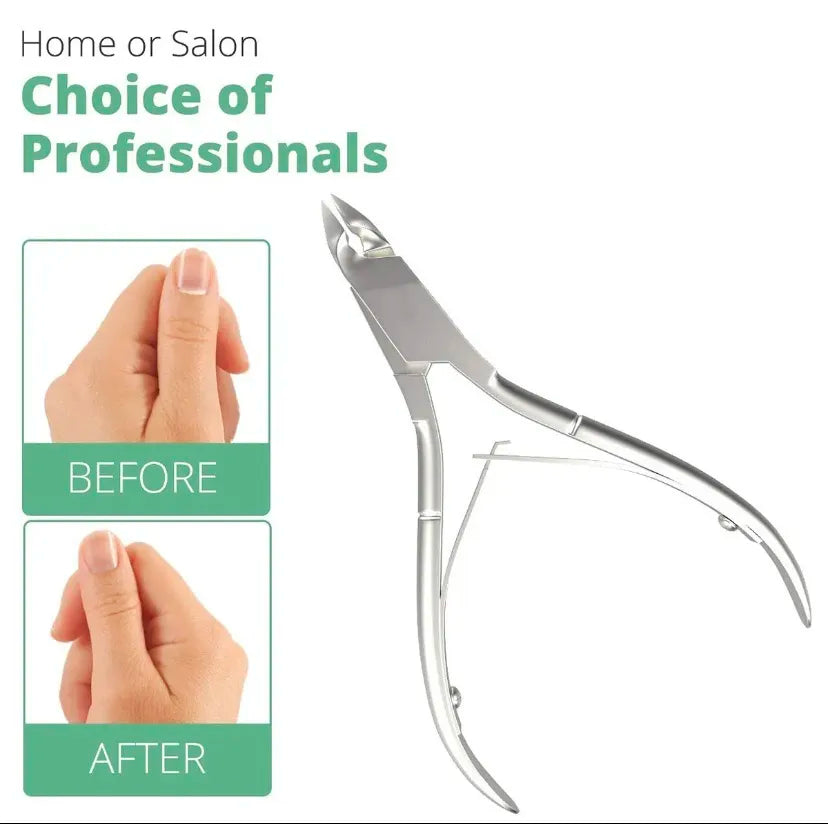 Stainless Steel Cuticle Nipper 4inch” Dull Removing Dead Skin Premium Quality