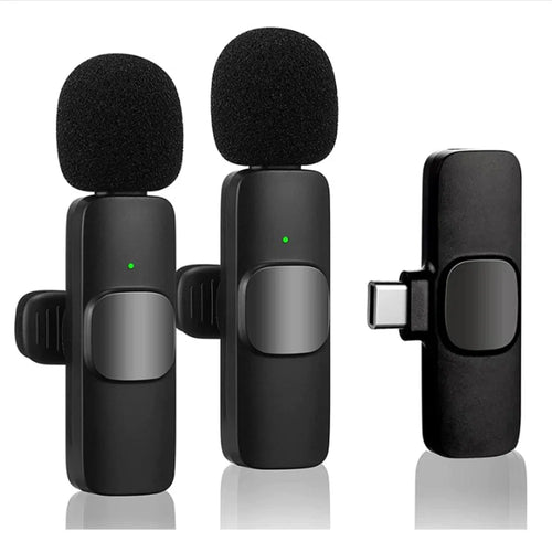 Universal K8 Wireless Microphone Portable Lavalier For Vlogging, Live Show, Interview