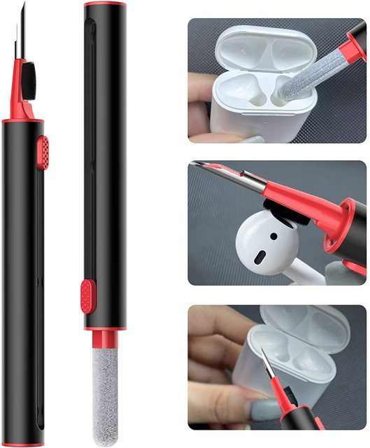 Multifunctional Cleaner Kit For Airpods & Headphones Case Cleaning Tool With Soft Brush