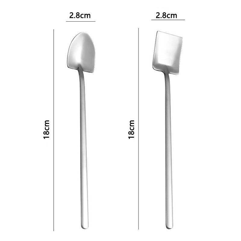 Stainless Steel Straw With Spoon Pack Of 3
