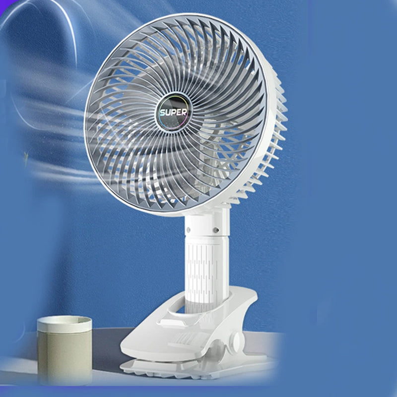 Portable Mini USB Rechargeable Turbo Fan 3 Speed Adjustable