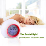 Cute Digital Alarm Clock Night Glowing