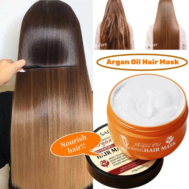 SADOER Argan Oil Of Morocco Anti Hair Loss Oil Control Conditioning Moisturizing Hair Mask 500g