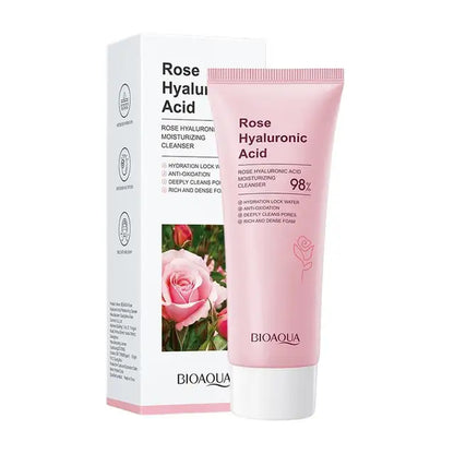 Bioaqua Rose Hyaluronic Acid Moisturizing Cleanser – 100g