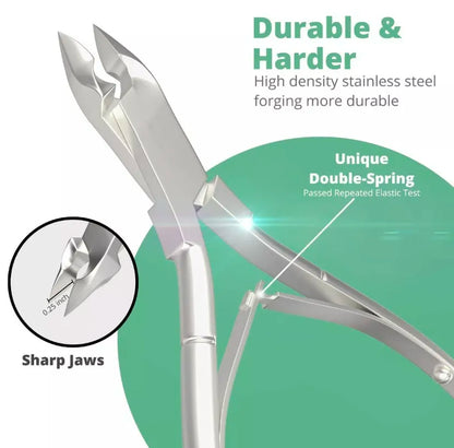 Stainless Steel Cuticle Nipper 4inch” Dull Removing Dead Skin Premium Quality