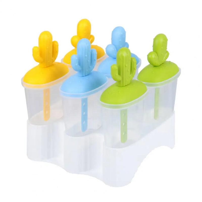 Ice Cream Popsicle Mold DIY Homemade Popsicle Box with Plastic Sticks