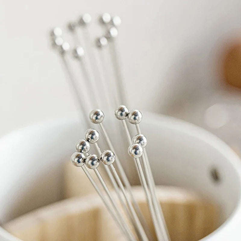 Stainless Steel Ball Whisk Egg Beater Milk Frother