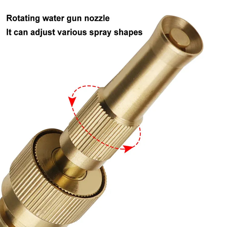 High Pressure Brass Nozzle Full Copper Material Integrated Direct Water Spray Nozzle Gun (high return)
