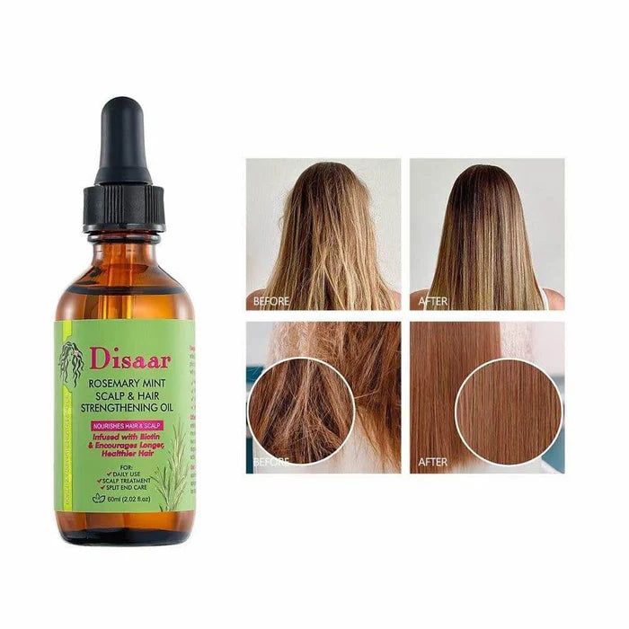 DISAAR Rosemary Mint Scalp and Hair Strengthening Oil 60ml
