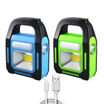 LED Solar Handheld Light Camping Lantern Multifunctional USB Charging Night Fishing Torch