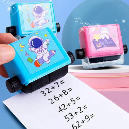 Reusable Digital Teaching Roller Stamp Addition and Subtraction Roller Stamp Within 100 Teaching Mathematics Practice Questions