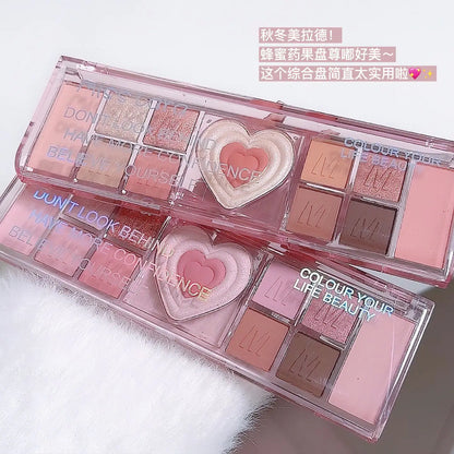 Miss Lara Color Your Life Beauty Cute Korean 12 Color Eyeshadow Palette