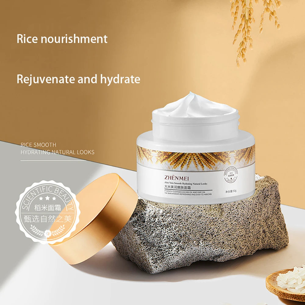 ZHENMEI Aloe Vera And Rice Smooth Hydrating Natural Looks Face Cream