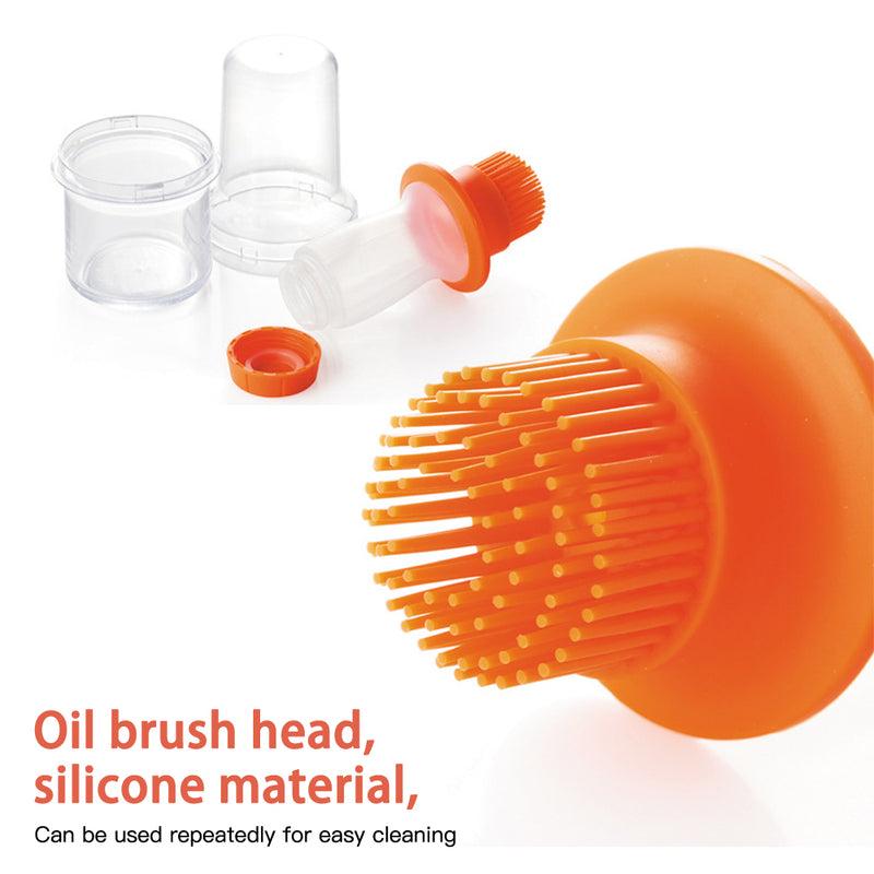 Extruded Silicone BBQ Oil Brush With Acrylic Bottle