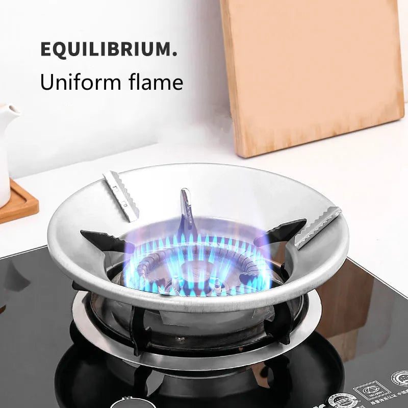 Flame Protector Fireproof Windshield Gas Stove Energy Saver Windproof Ring Bracket