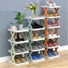 Foldable X Shape Plastic Shoe Rack