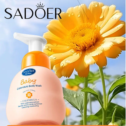 Sadoer Children's Calendula Amino Acid Mild Body Wash - 380ml