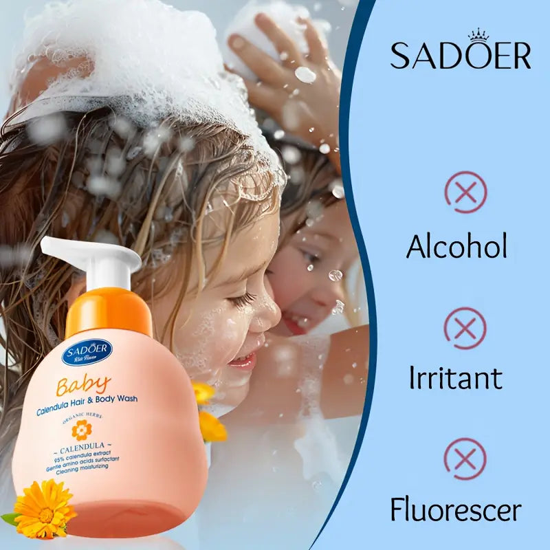 Sadoer Children's Calendula Amino Acid Mild Body Wash - 380ml