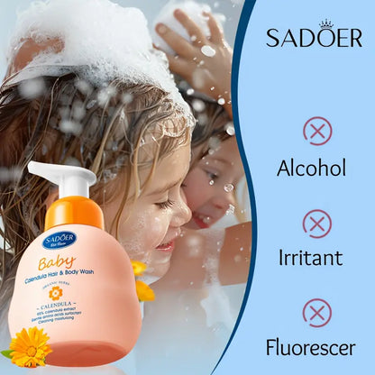 Sadoer Children's Calendula Amino Acid Mild Body Wash - 380ml