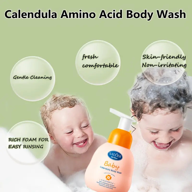 Sadoer Children's Calendula Amino Acid Mild Body Wash - 380ml