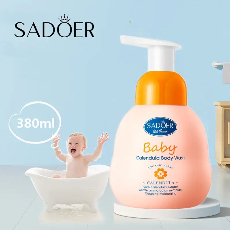 Sadoer Children's Calendula Amino Acid Mild Body Wash - 380ml