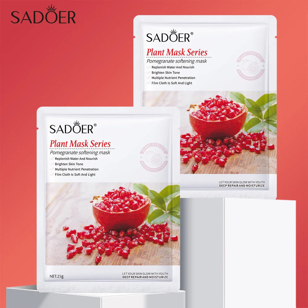 SADOER Pomegranate Softening Face Sheet Mask