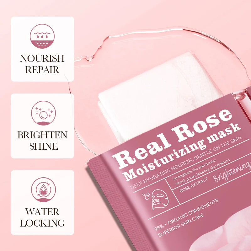 SADOER Real Rose Deep Hydration Brightening Facial Sheet Mask