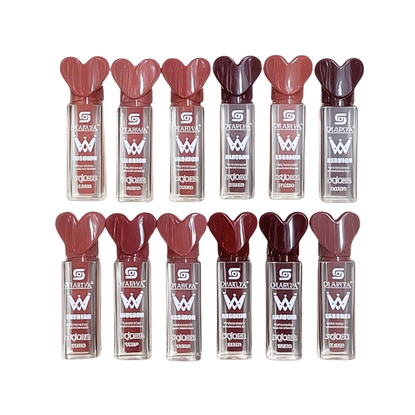 QEARLYA 12pcs Bold shades Matte perfection Lip Gloss Set
