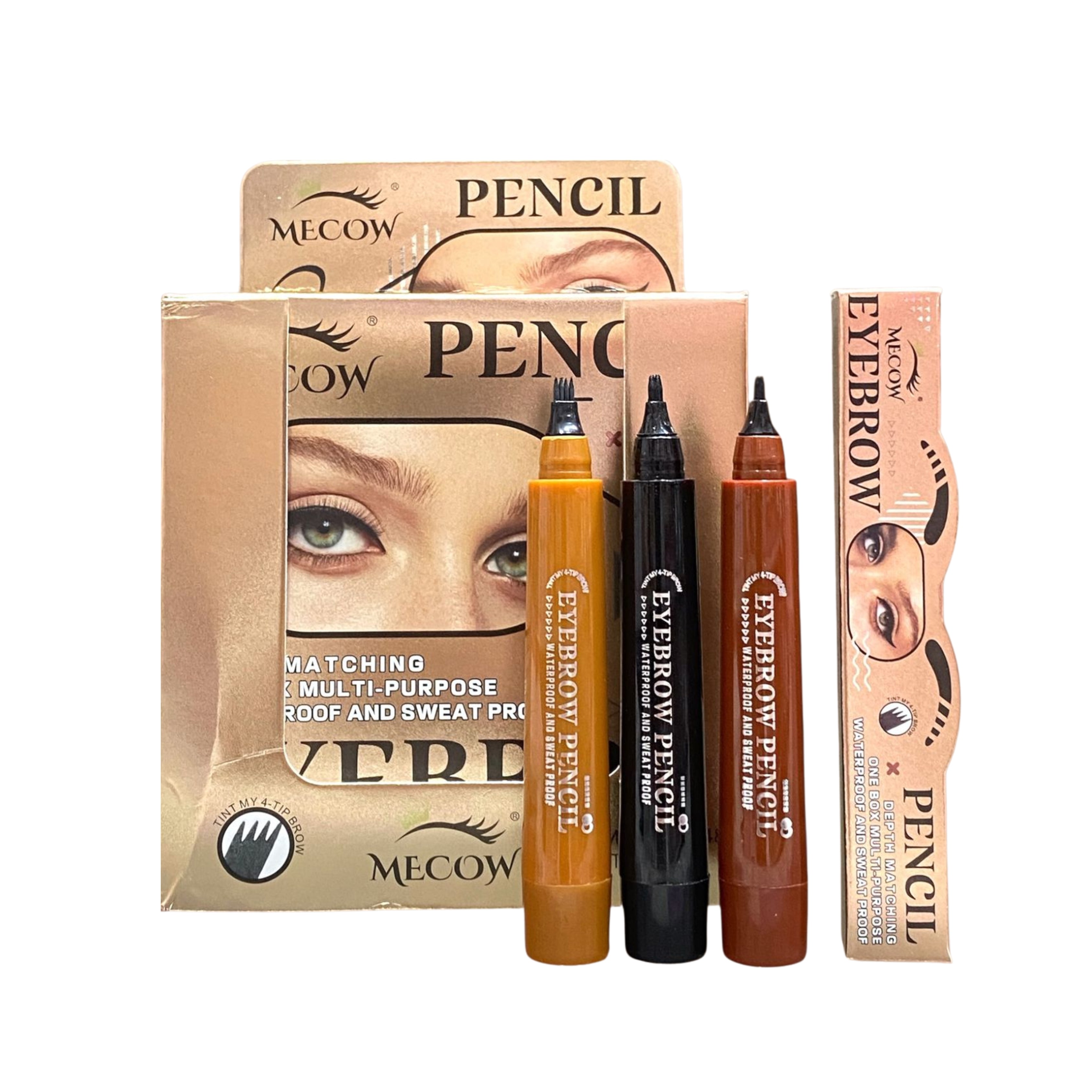 Mecow Liquid Eyebrow Pencil 3pcs Set