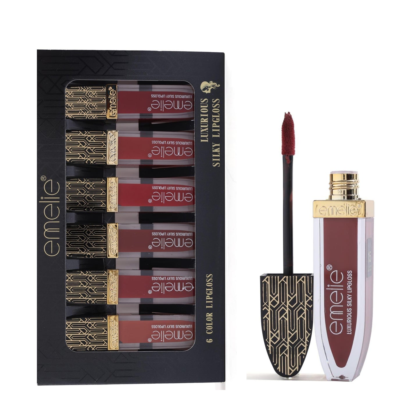 Emelie Luxurios Silky Lipgloss Pack of 6