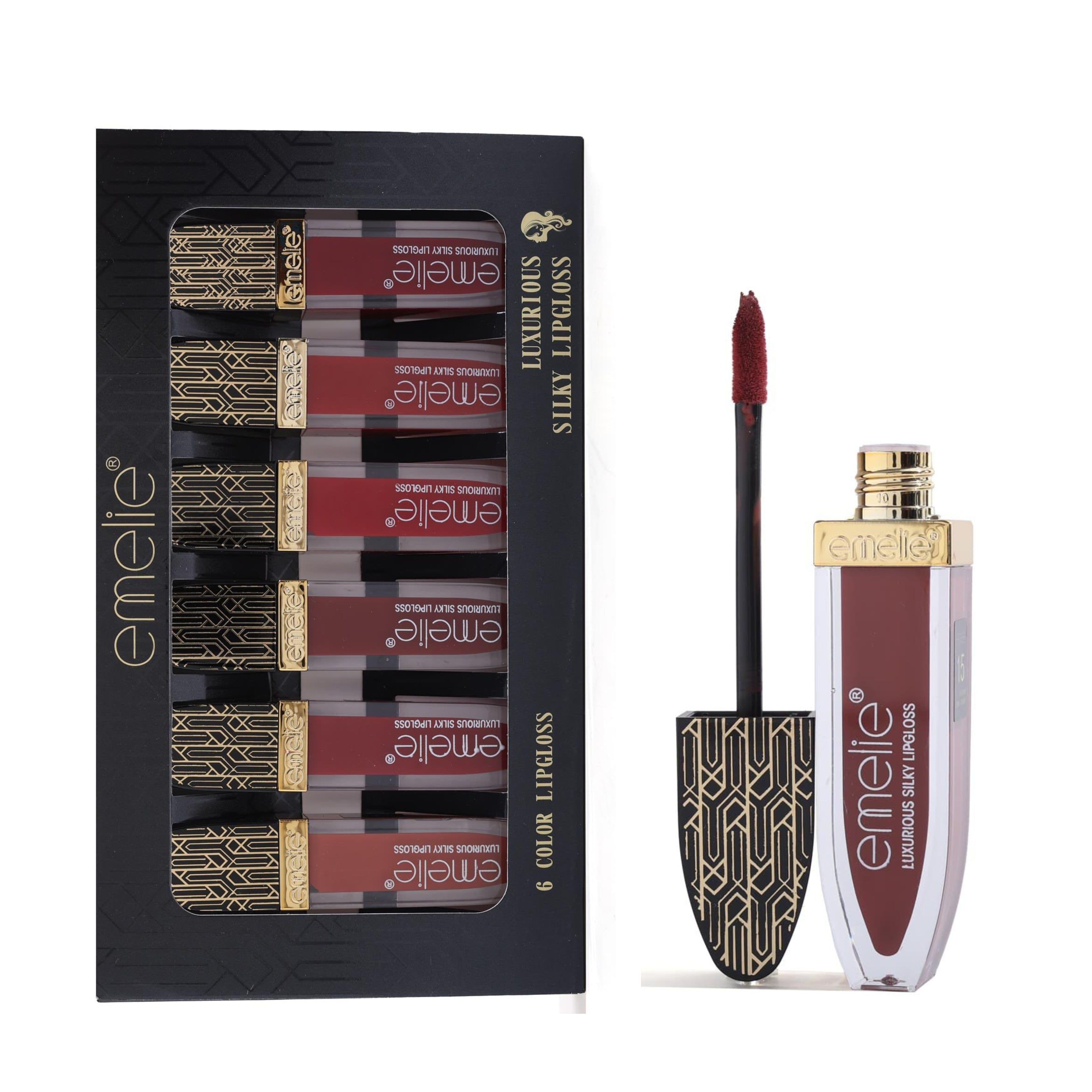 Emelie Luxurios Silky Lipgloss Pack of 6