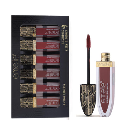 Emelie Luxurios Silky Lipgloss Pack of 6