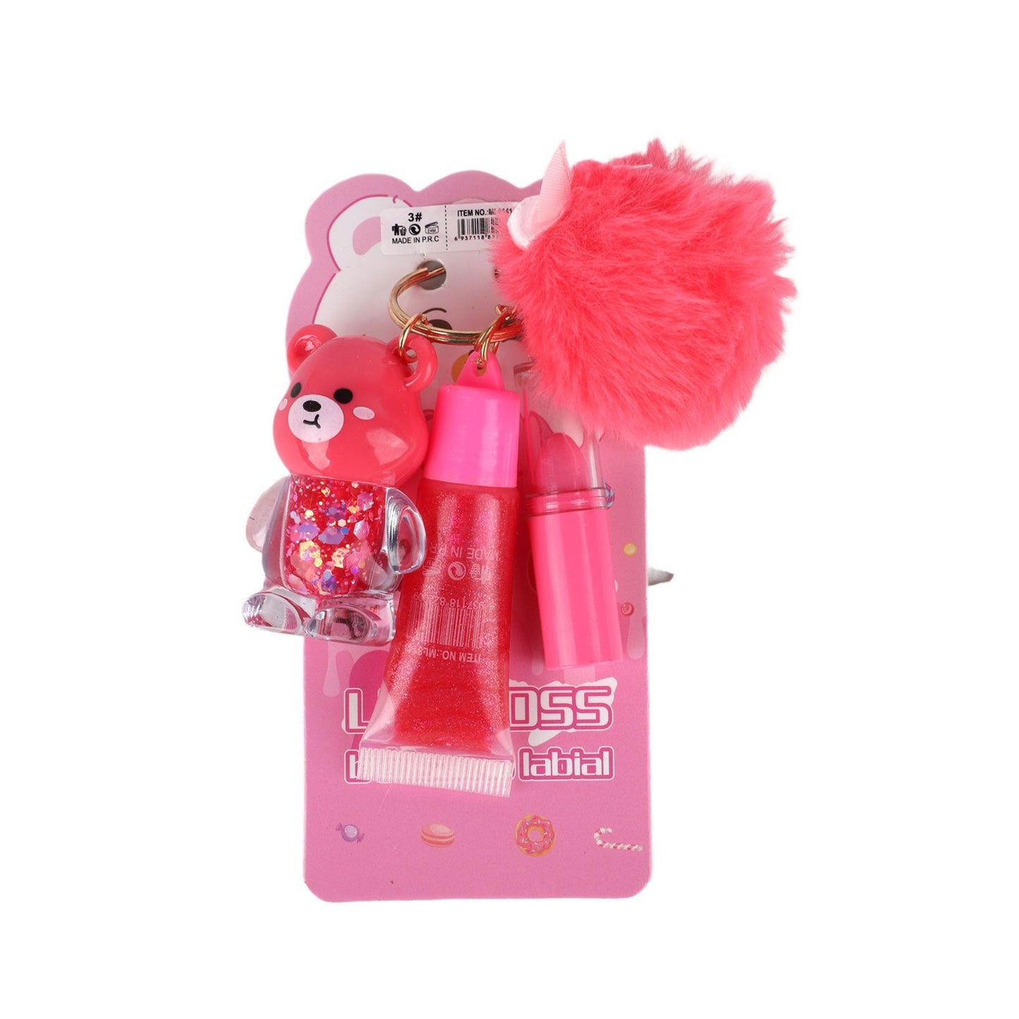 Lucky Model 3in1 New Key Chain Lipgloss