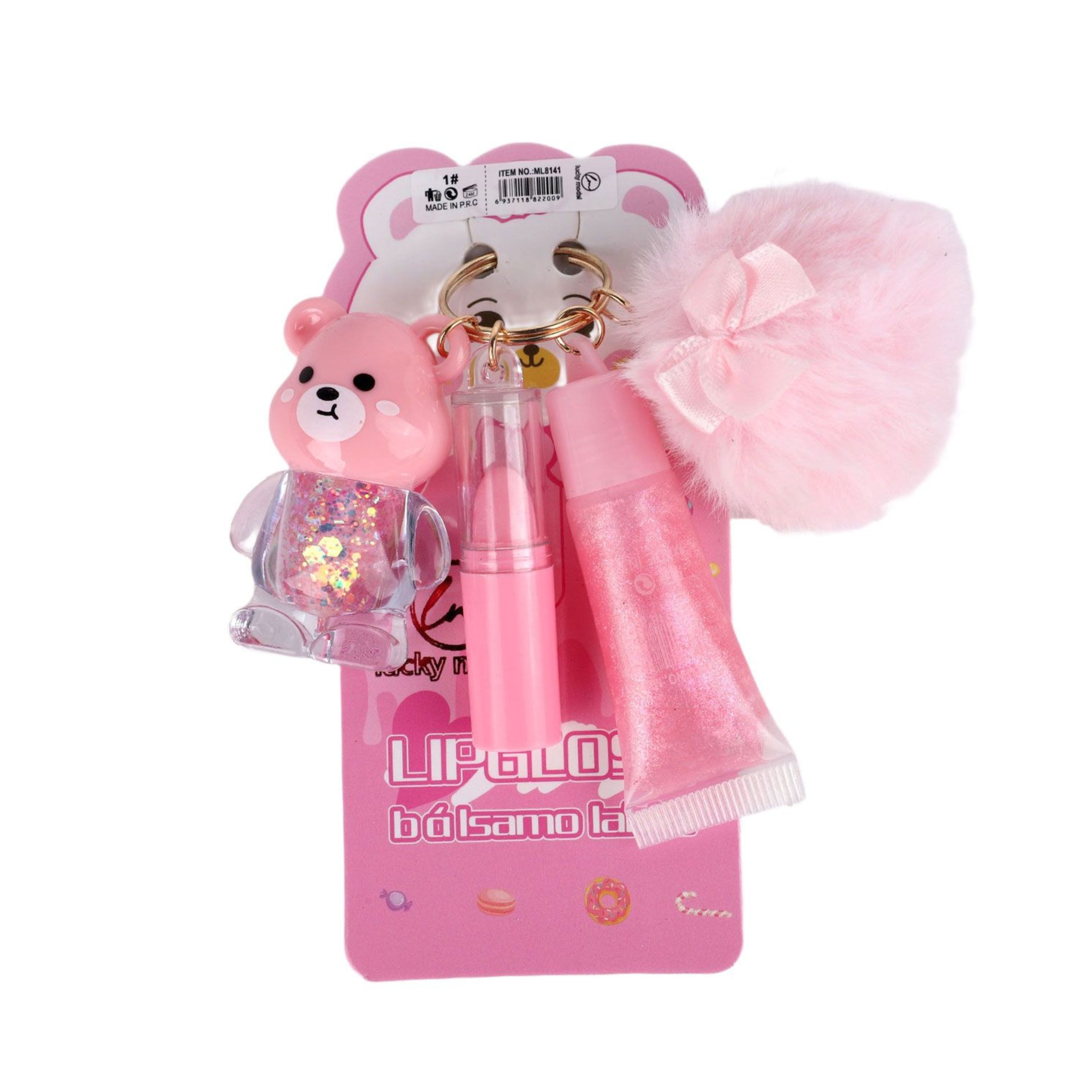 Lucky Model 3in1 New Key Chain Lipgloss