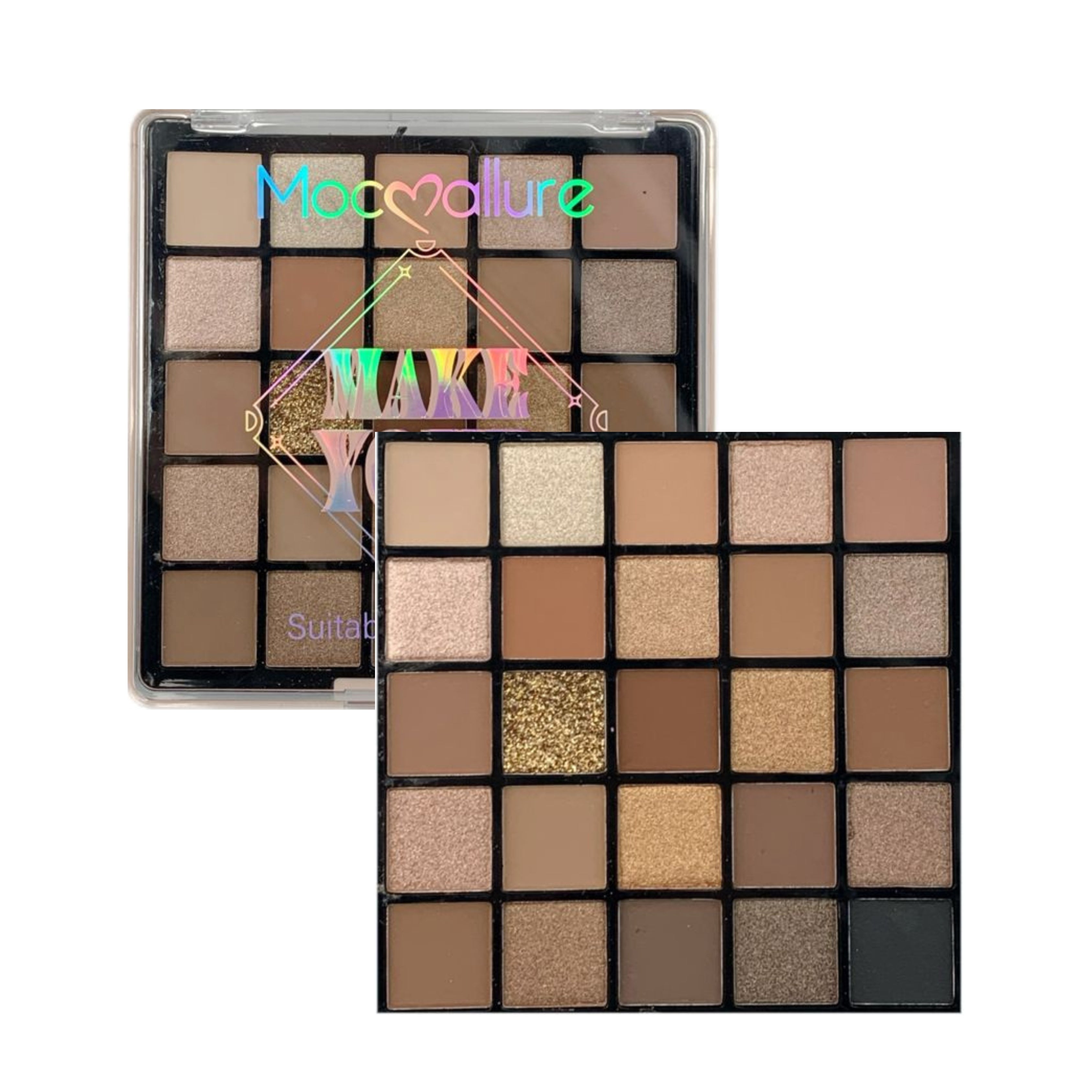 Mocallure 16 Colors Nude Eyeshadow Palette Suitable for All Girls