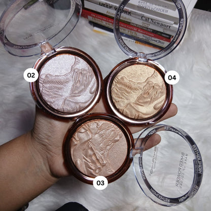 Baked Glow Highlighter Blush Powder Palette