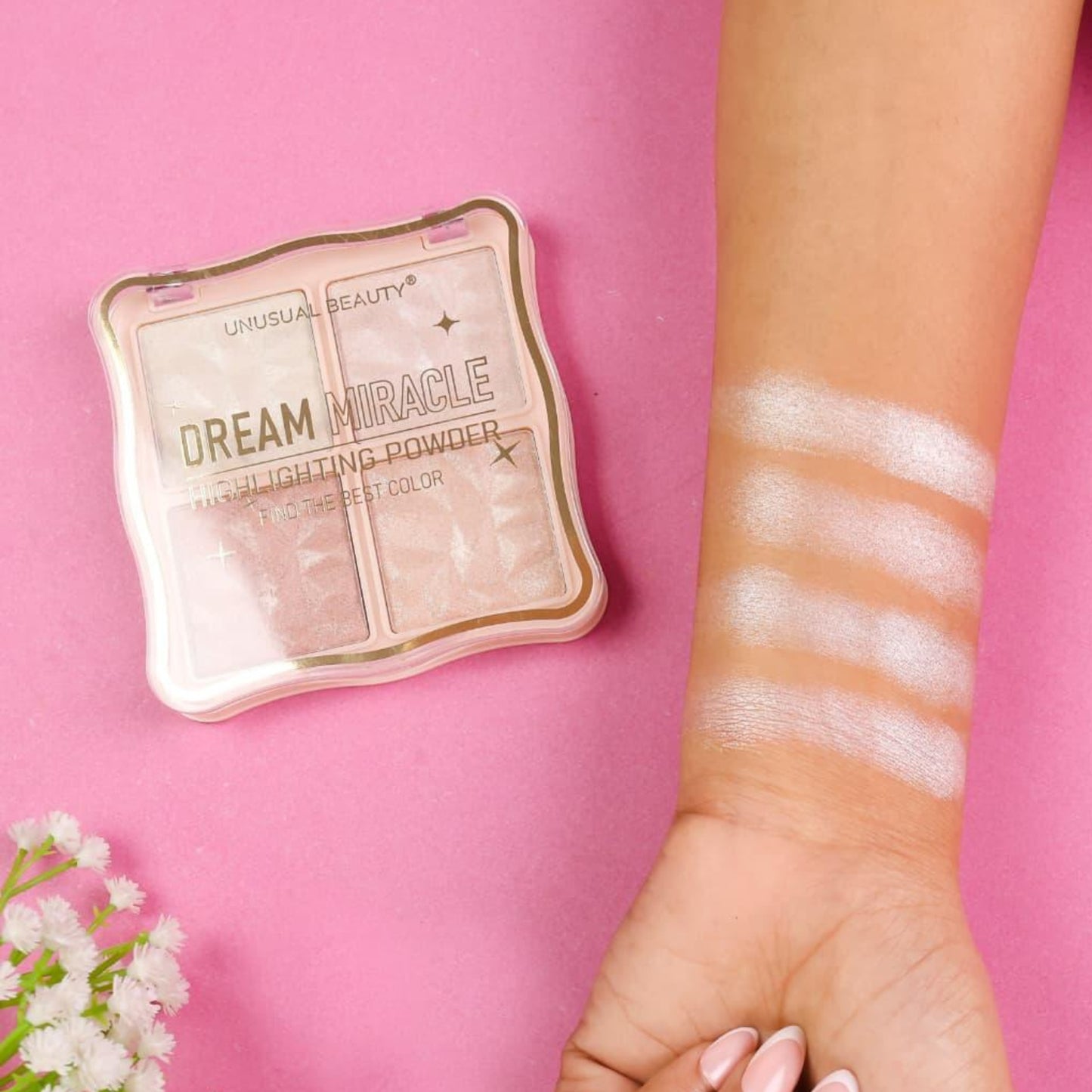 Unusual Beauty 4 Color Highlighter Palette