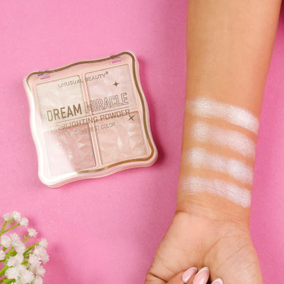 Unusual Beauty 4 Color Highlighter Palette